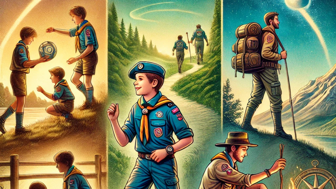 lupetto, esploratore e rover scout