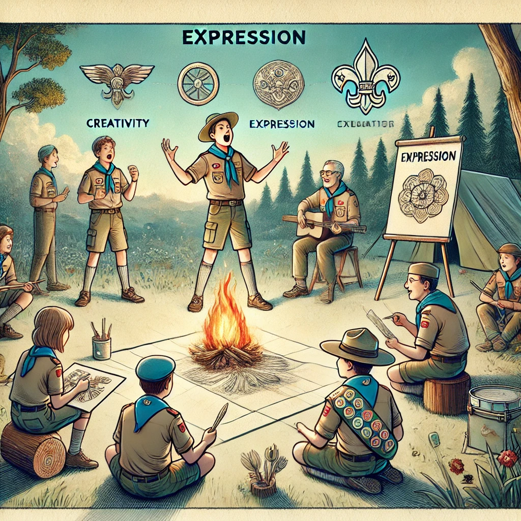 espressione scout, pilastro del metodo educativo; campi scout; metodo scout; gruppo scout